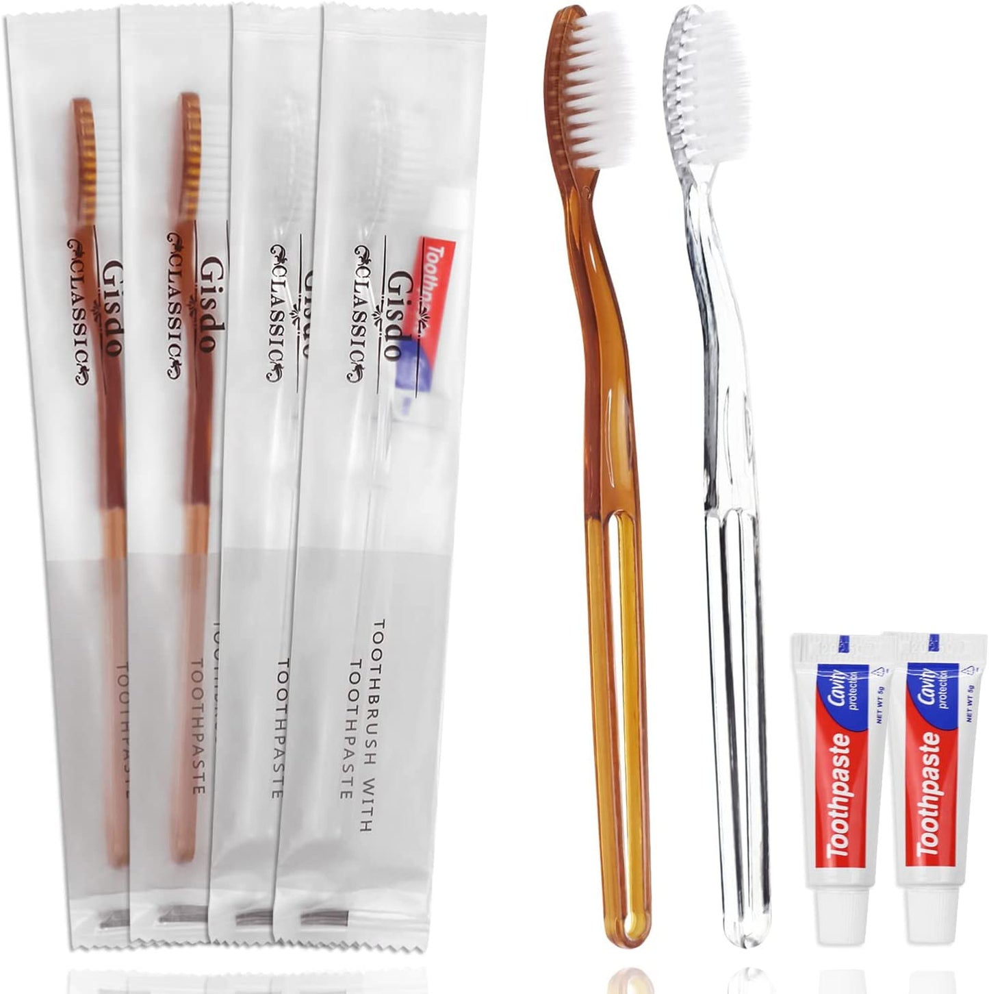 TOOTHBRUSHES WITH TOOTHPASTE SET
